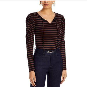 NWT PAIGE Striped Lorna Top (Size S)
